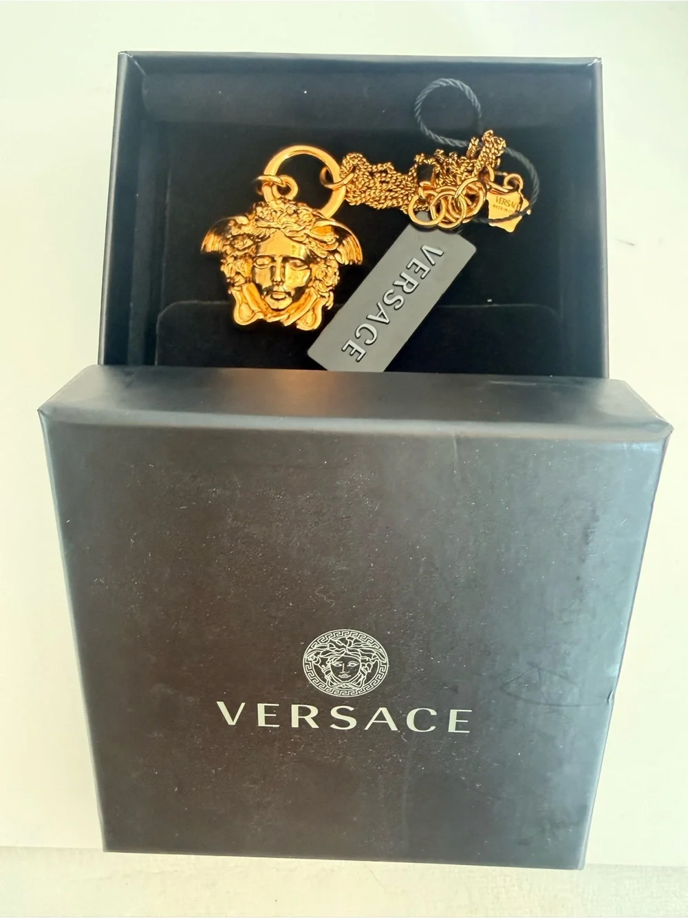 Versace Gold Medusa Head Pendant Bracelet